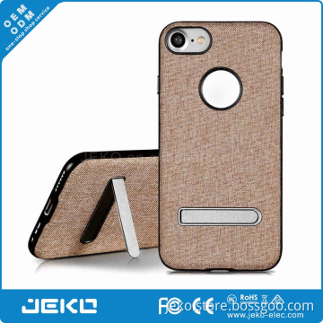 New design canvas back phone cover with phone holder for iphone 7